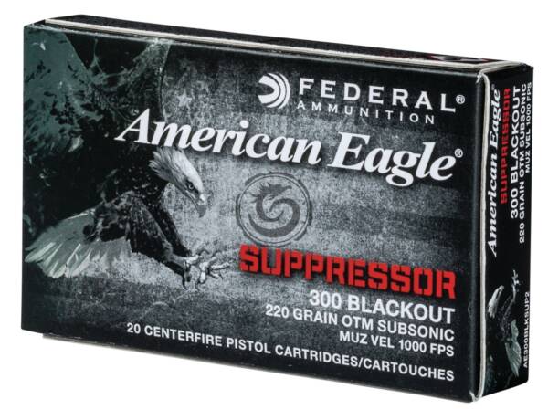 AE 300BLACKOUT 220GR OTM SUBSONIC AMMO