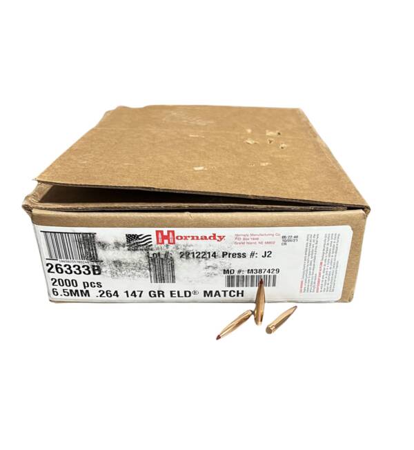 HORNADY 6.5MM 147GR ELD-M 2000CT