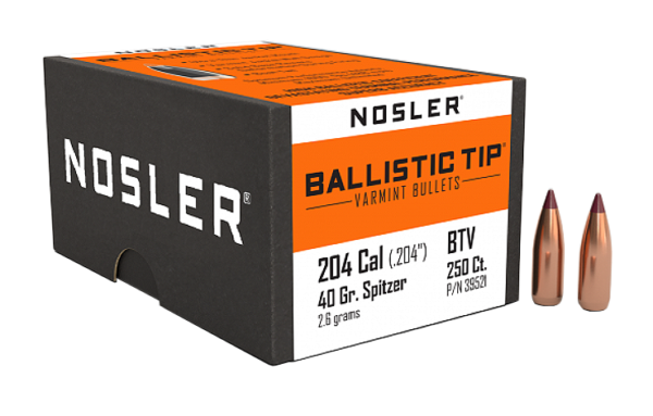 NOSLER 20CAL 40GR BALLISTIC BULLET 250CT