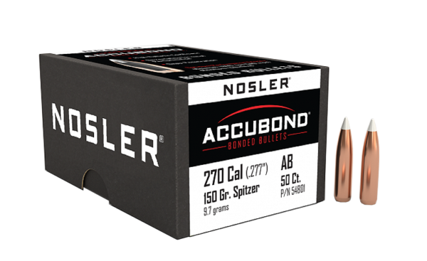 NOSLER 270CAL 150GR ACCUBOND 50CT