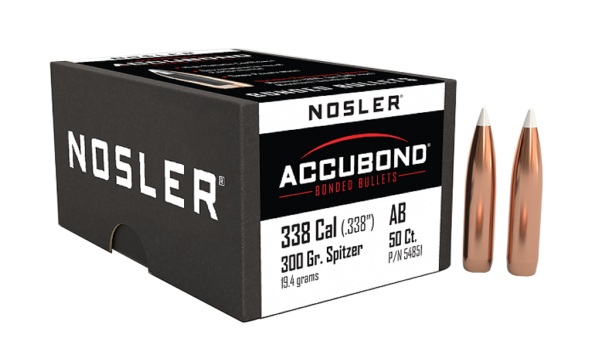 NOSLER 338CAL 300GR ACCUBOND AMMO