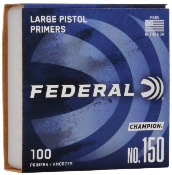 FED LG PISTOL 150 PRIMERS 100PC