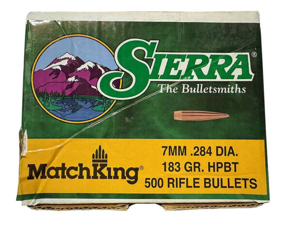 SIERRA 7MM 183GR HPBT BULLET 500PC