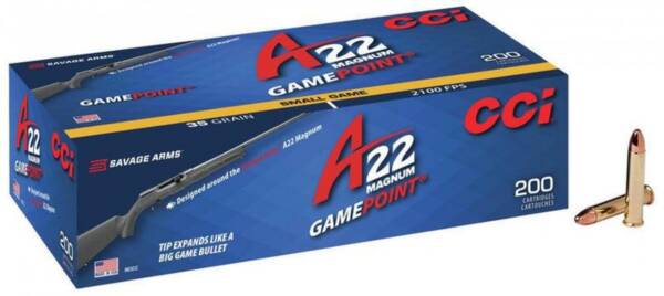 CCI A22 MAG 35GR GAMEPOINT 200RNDS