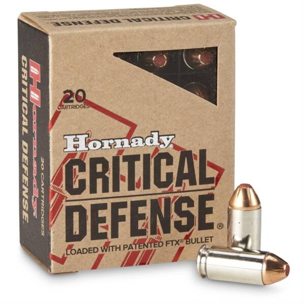 HORNADY 40S&W 165GR FTX CRITICAL DEFENSE