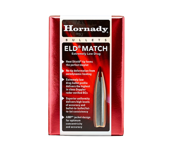 HORNADY 22CAL 52GR ELD-MATCH 100CT