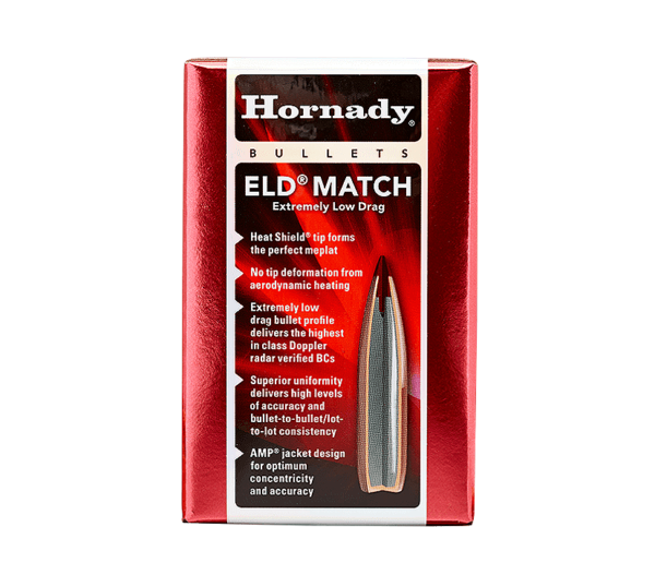 HORNADY 22CAL 73GR ELD-MATCH 100CT