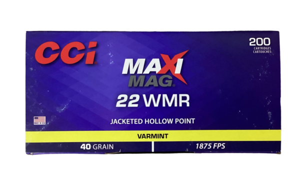 CCI 22WMR MAXIMAG 200RND 40GR