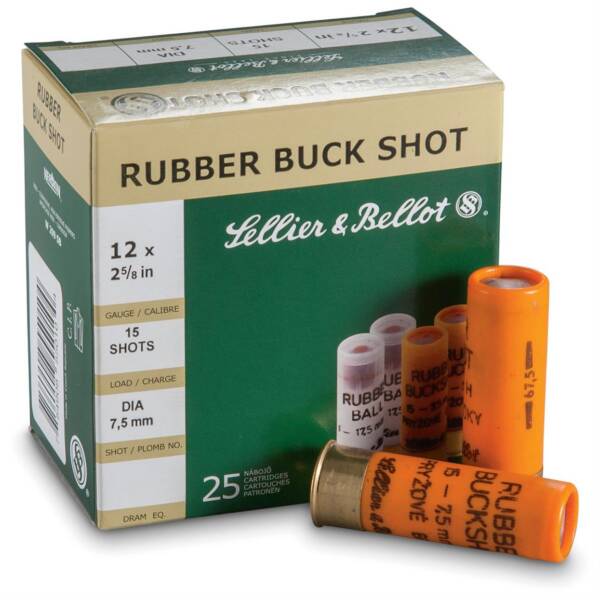 12GA RUBBER BUCKSHOT SLUGS