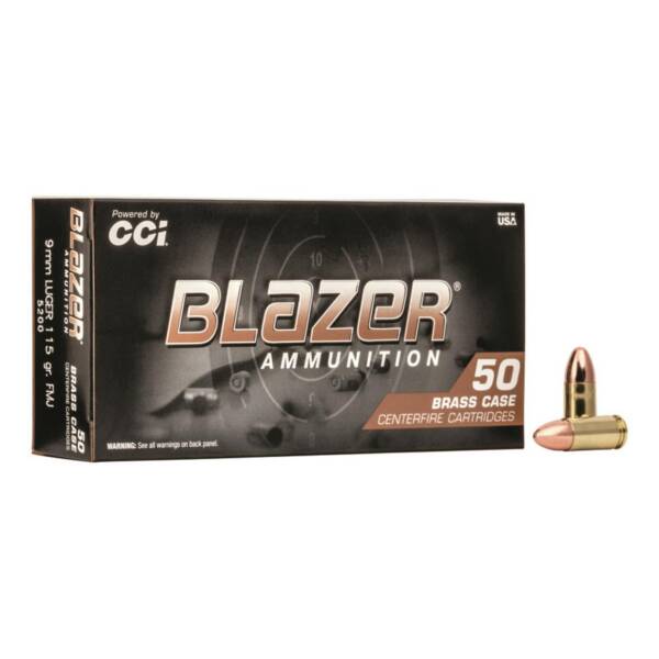 CCI Blazer Brass 9mm 115gr