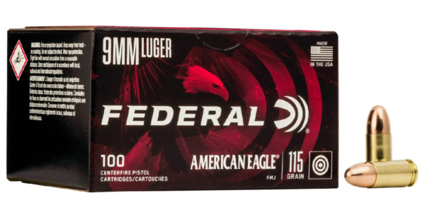 FEDERAL AE 9MM 115 GR FMJ