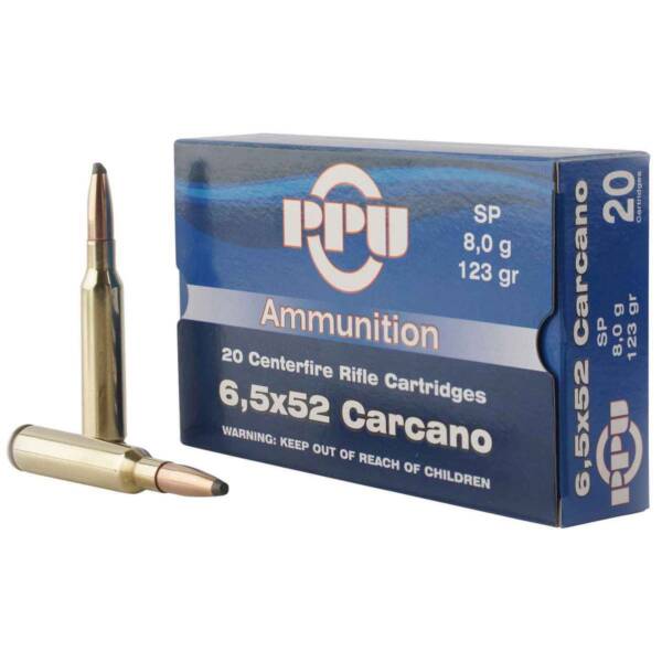 PPU 6.5X52 CARCANO 123GRN SP