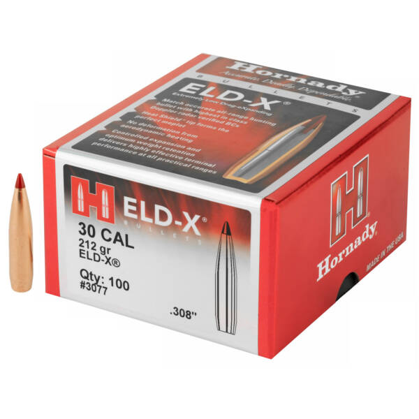 HORNADY BLT 30CAL .308 212GR ELD-X