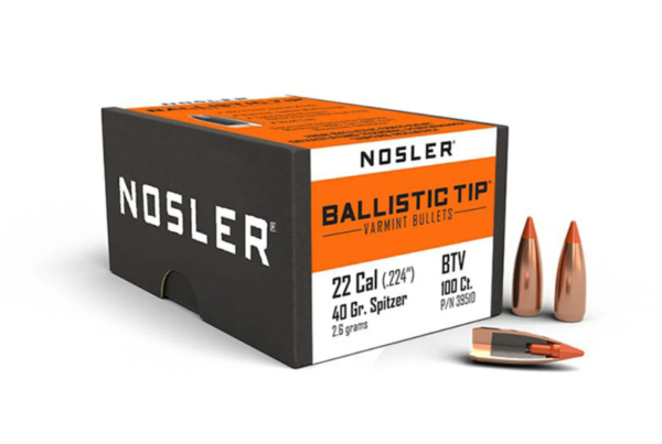 NOSLER 22CAL 40GR BALLISTIC TIP