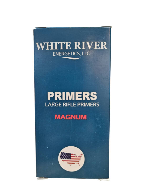 WHITE RIVER LARGE RIFLE MAGNUM PRIMERS 100CT