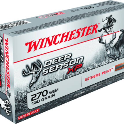 WINCHESTER 270 WSM 130GR DEER SEASON XP