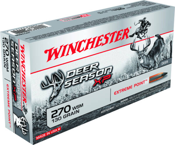 WINCHESTER 270 WSM 130GR DEER SEASON XP