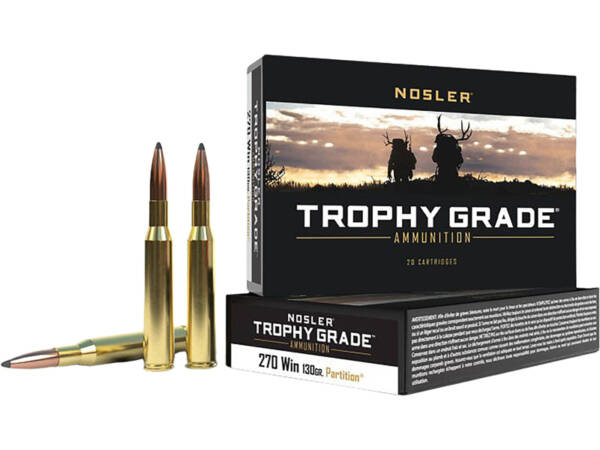 NOSLER 270 WIN 130GR PARTITION TROPHY GRADE