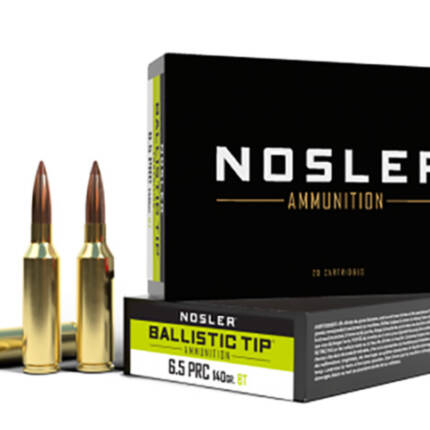 NOSLER 6.5MM PRC 140GR BT BALLISTIC TIP