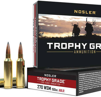 NOSLER 270 WSM 150GR ABLR TROPHY GRADE