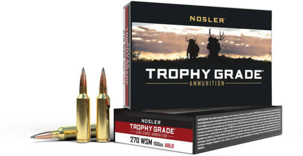 NOSLER 270 WSM 150GR ABLR TROPHY GRADE