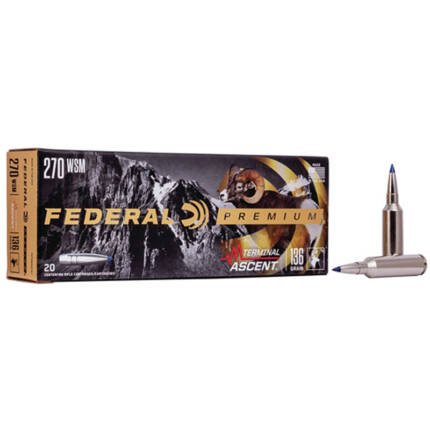 FEDERAL 270MM WSM 136GR TERMAIN ASCENT PREMIUM