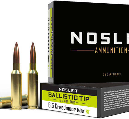 NOSLER 6.5MM CM 140GR BT BALLISTIC TIP