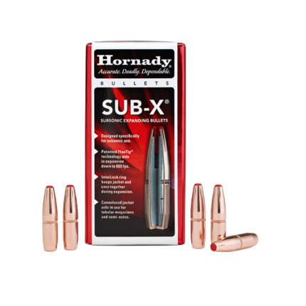 HORNADY 30CAL 190GR SUB-X 100CT 30730