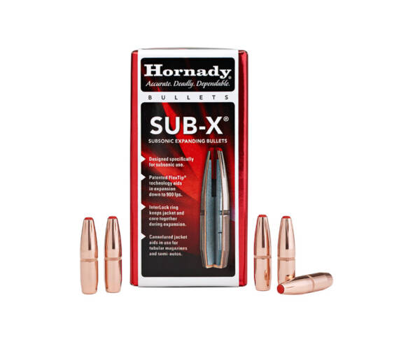 HORNADY 30CAL 190GR SUB-X 100CT 30730