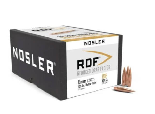 NOSLER 30CAL 210GR RDF HPBT BULLET 500CT