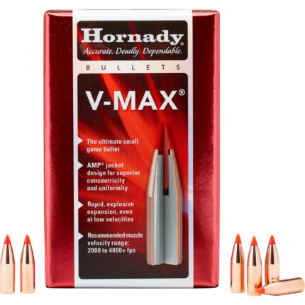 HORNADY 22CAL 40GR V-MAX 100CT 22241
