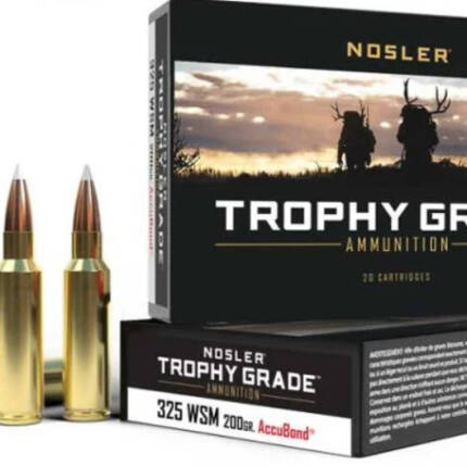 NOSLER 325WSM 200GR TROPHY ACCUBOND AMMO