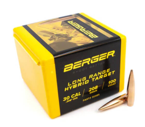 30CAL 208GR LR HYBRID TARGET 100CT