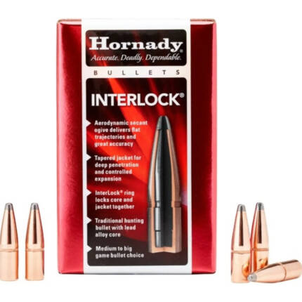 HORNADY 30CAL 165GR INTERLOCK BTSP 100CT 3045