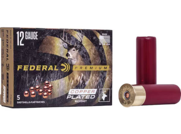 FED 12GA 4 BUCKSHOT AMMO
