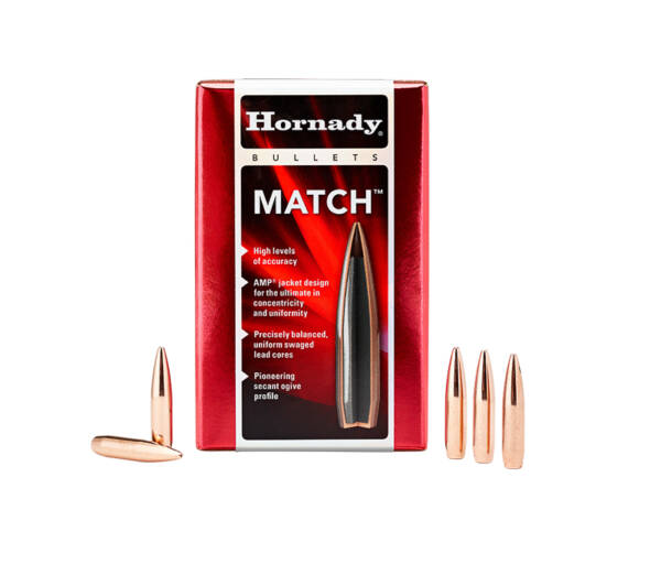 HORNADY 22CAL 52GR BTHP MATCH 100CT 2249