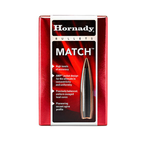 HORNADY 22CAL 53GR HP MATCH 100CT 2250
