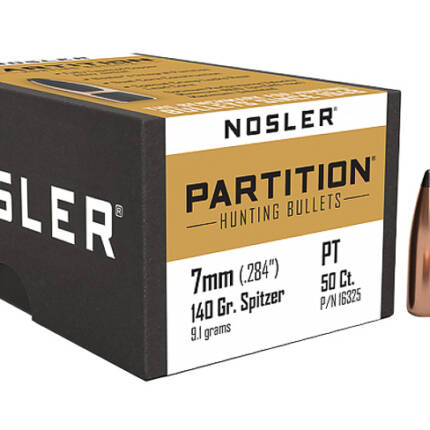 NOSLER 7MM 140GR PARTITION BULLET