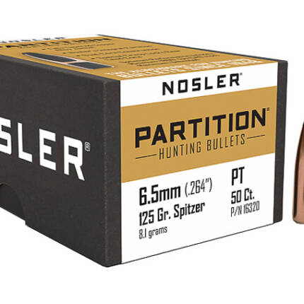 NOSLER 6.5MM 125GR PARTITION 50CT
