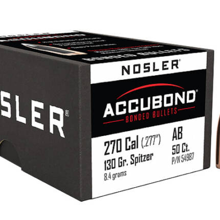 NOSLER 270CAL 130GR ACCUBOND BULLET 50CT