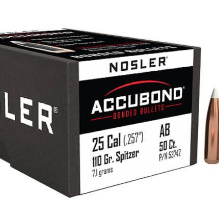 NOSLER 25CAL 110GR ACCUBOND 50CT