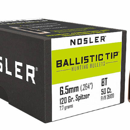 NOSLER 6.5MM 120GR BALLISTIC BULLET
