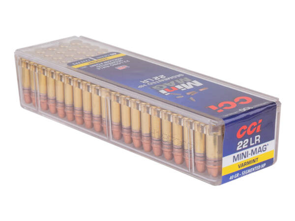 CCI 22LR 40GR MINI MAG HP VARMINT 100CT