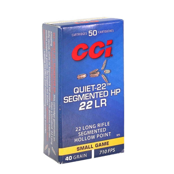 CCI 22LR 40GR HP QUIET-22 SEGMENTED SMALL GAME 50CT