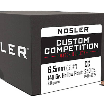 NOSLER 6.5MM 140GR CUSTOM COMPETITION