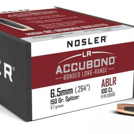 NOSLER 6.5MM 150GR ACCUBOND SPITZER