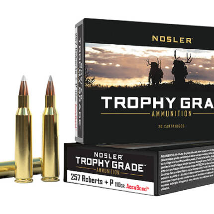 NOSLER 257 ROBERTS +P 110GR ACCUBOND TROPHY GRADE