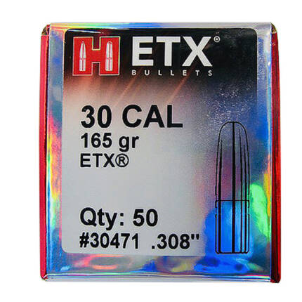 HORNADY 30CAL 165GR ETX 50CT 30471