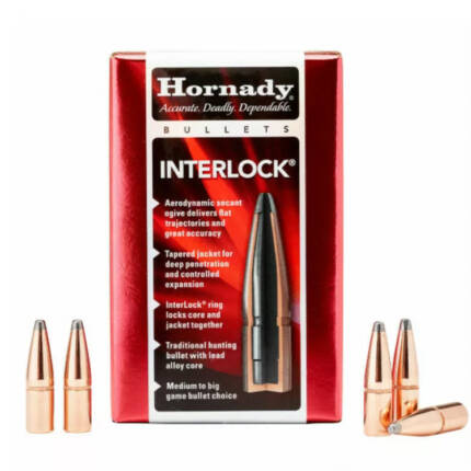 HORNADY 30CAL 180GR INTERLOCK SP 100CT 3070
