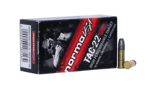 NORMA TAC 22LR 40GR LEAD RN 50CT